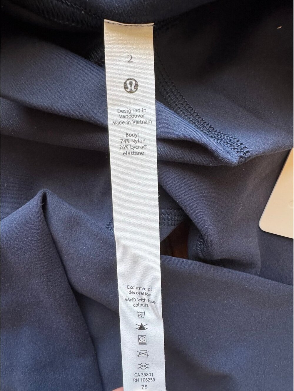 Lululemon Instill High Rise 25” True Navy Size 2 NWT - Picture 6 of 7